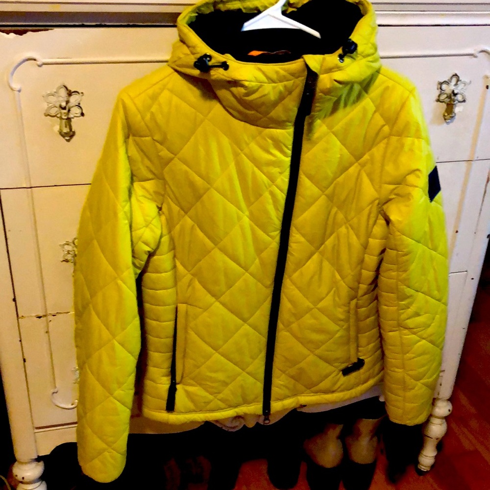 Cintamani light quilted puffer jacket, bright green S